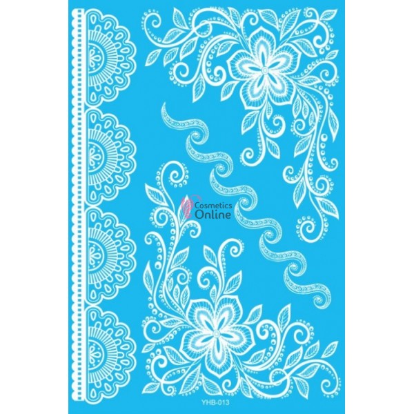 Tatuaje temporare pentru corp HENNA Alb YHB-013